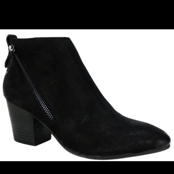 Steve Madden Jaydun Booties Black Nubuck suede Size 7 - Picture 2 of 11
